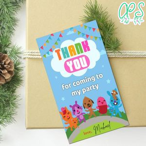Sago Mini Thank You Tag Customizable Template To Print At Home Instant Download