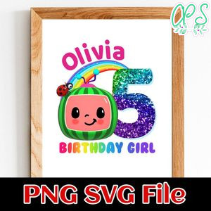 Cocomelon Birthday Girl Customer Requested 2 PNG file template