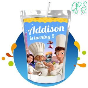 Ratatouille Capri Sun Birthday Labels Digital File Printable Instant Download