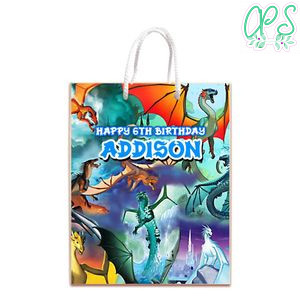 Wings Of Fire Gift Bag Label Template Printable Instant Download