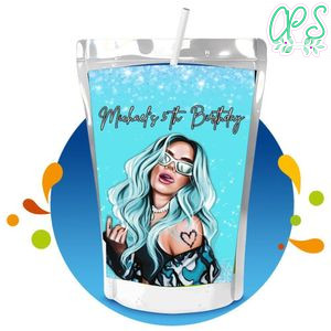 Karol G Capri Sun Birthday Labels Digital File Printable Instant Download