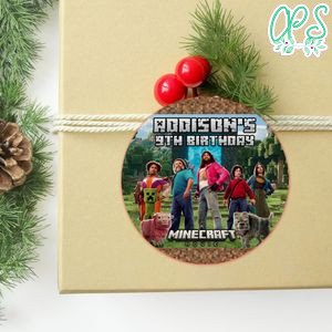 Minecraft Circle Sticker Template Customizable To Print At Home Instant Download