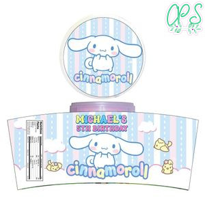 Cinnamoroll Cotton Candy Label Template To Print At Home Instant Download
