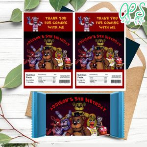 Five Nights at Freddy's Rice Krispies Treats Template Printable Instant Download