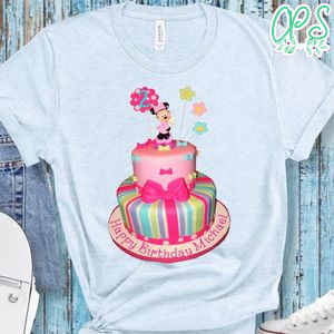 Minnie mouse Happy Birthday Girl PNG file template
