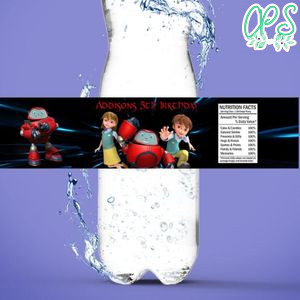 Superbook Birthday Water Bottle Label Template To Print At Home Instant Download