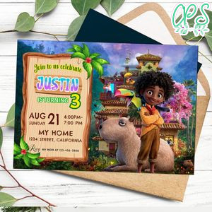 Encanto Birthday Boy Invitation Customizable Template to Print at Home Instant Download