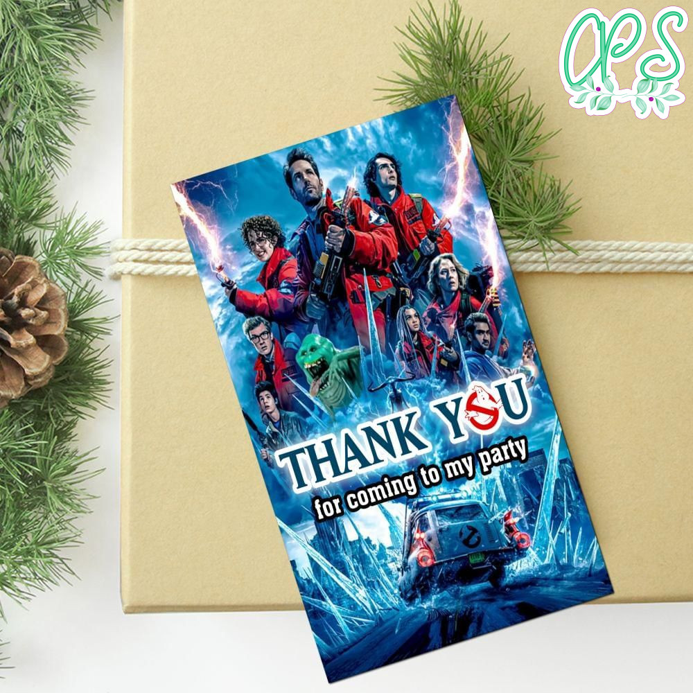 Ghostbusters: Frozen Empire Thank You Tag Customizable Template To Print At Home Instant Download