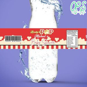 Ready To Pop Baby Shower Birthday Water Bottle Label Template To Print At Home Instant Download
