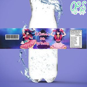 Oshi No Ko Birthday Water Bottle Label Template To Print At Home Instant Download