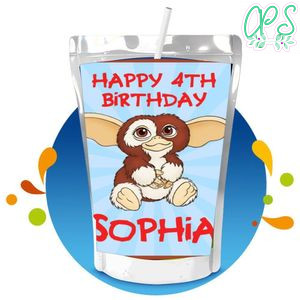 Gremlins Gizmo Capri Sun Birthday Labels Digital File Printable Instant Download