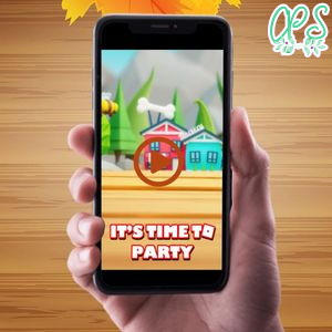 Adopt Me Birthday Video Invitation Digital Template Customizable Instant Download