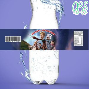 Giants Of La Mancha Birthday Water Bottle Label Template To Print At Home Instant Download