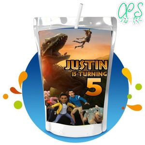 Jurassic World Camp Capri Sun Birthday Labels Digital File Printable Instant Download