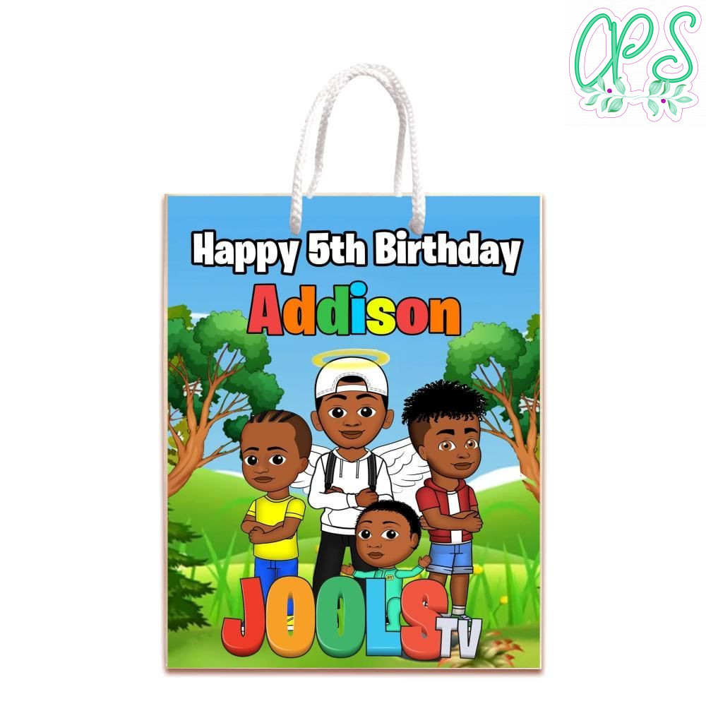 Jools Tv Gift Bag Label Template Printable Instant Download