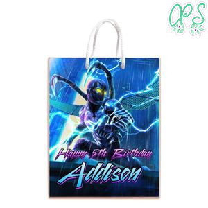 Blue Beetle Gift Bag Label Template Printable Instant Download