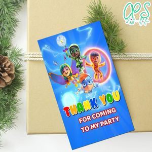 Action Pack Thank You Tag Customizable Template To Print At Home Instant Download