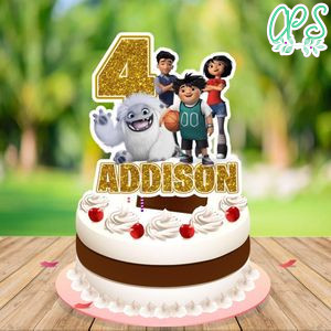 Abominable Cake Topper Template Printable Instant Download