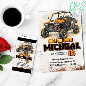 Rzr Invitation Customizable Template to Print at Home Instant Download