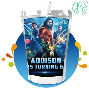 Aquaman 2 Capri Sun Birthday Labels Digital File Printable Instant Download