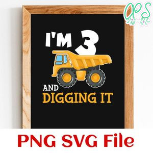 Birthday Construction Boy PNG file template