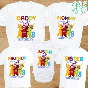 Teletubbies Birthday Family Trip Vacation T-Shirt