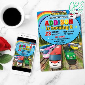 Titipo Titipo Birthday Flyer Customizable Template to Print at Home Instant Download