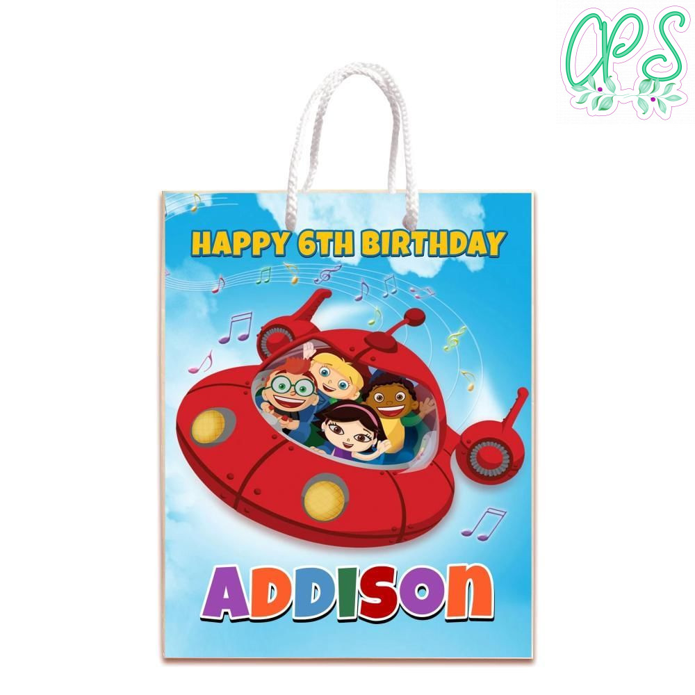 Little Einstein Gift Bag Label Template Printable Instant Download