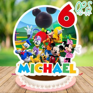Mickey clubhouse Cake Topper Template Printable Instant Download