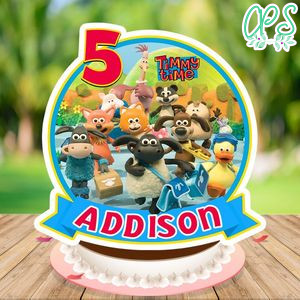 Timmy Time Birthday Cake Topper Template Printable Instant Download