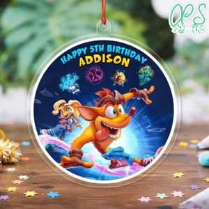 Crash Bandicoot Acrylic Ornament Birthday Gift