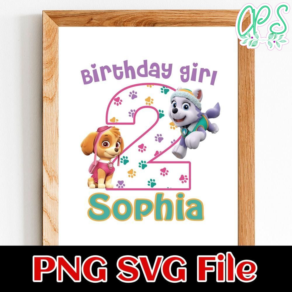 Paw Patrol Birthday Customer request PNG file template