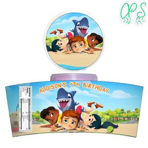 Sharkdog Cotton Candy Label Template To Print At Home Instant Download