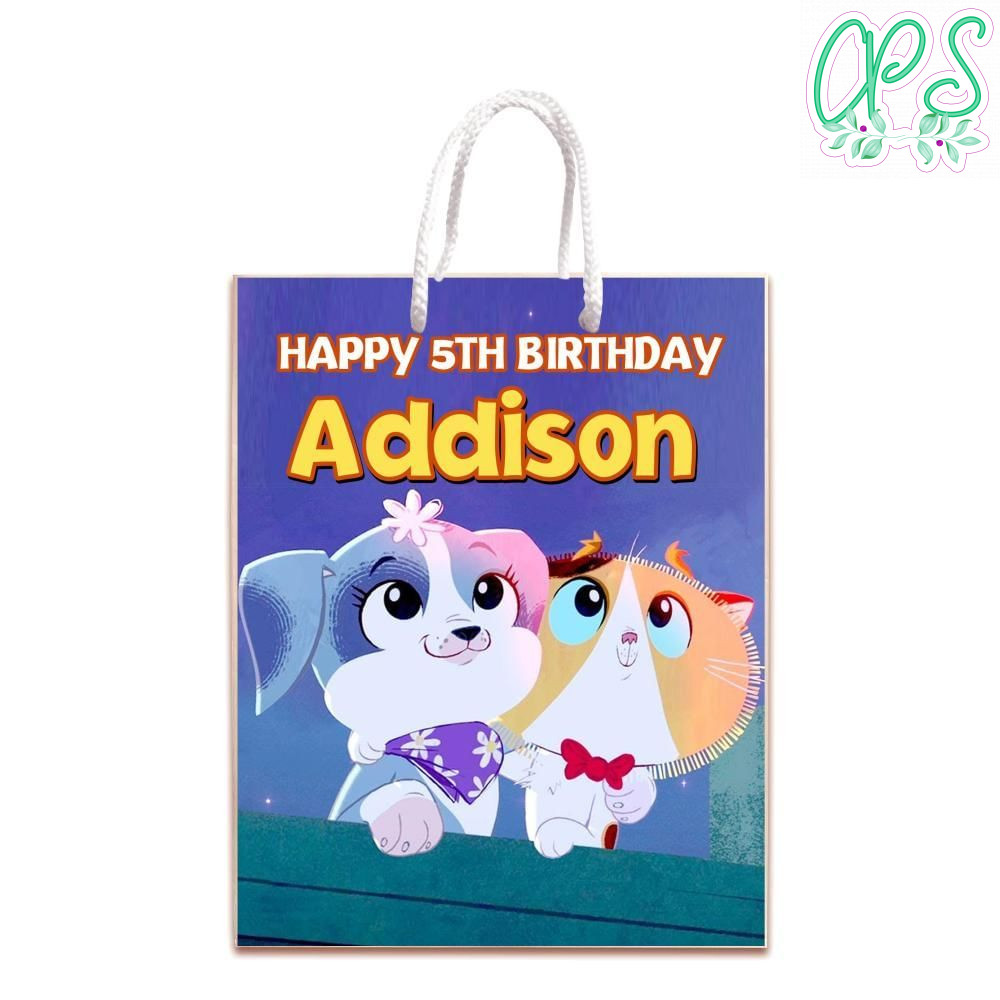 Rhyme Time Town Gift Bag Label Template Printable Instant Download