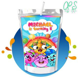 Baby Zoo Capri Sun Birthday Labels Digital File Printable Instant Download