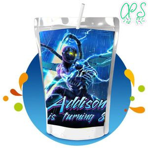 Blue beetle Capri Sun Birthday Labels Digital File Printable Instant Download