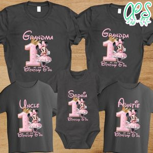 Minnie Birthday Girl Family Birthday Party PNG file template