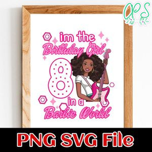 Barbie Birthday Party Customer request PNG file template