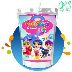 True and the Rainbow Kingdom Capri Sun Birthday Labels Digital File Printable Instant Download