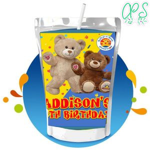 Build a bear a Capri Sun Birthday Labels Digital File Printable Instant Download