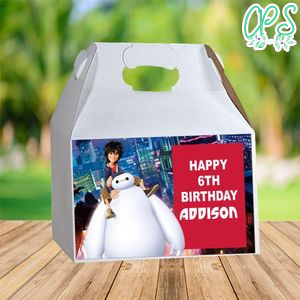 Big Hero 6 Gable Box Digital File Printable Instant Download