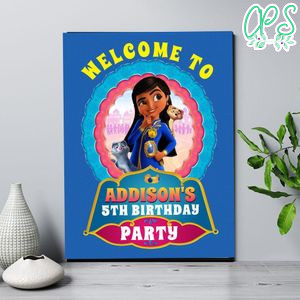 Mira Royal Detective Birthday Welcome Sign Digital File Printable Instant Download