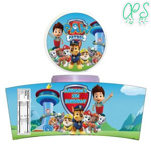 Paw Patrol Cotton Candy Label Template To Print At Home Instant Download