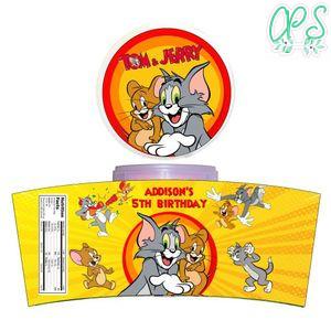 Tom And Jerry Cotton Candy Label Template To Print At Home Instant Download