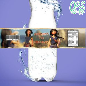 Kayara Birthday Water Bottle Label Template to Print at Home Instant Download