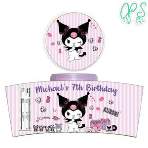 Kuromi Cotton Candy Label Template To Print At Home Instant Download