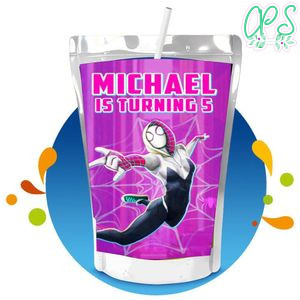 Gwen Capri Sun Birthday Labels Digital File Printable Instant Download