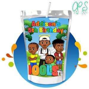 Jools tv Capri Sun Birthday Labels Digital File Printable Instant Download