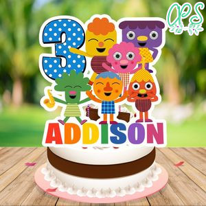 Noodle & pals Cake Topper Template Printable Instant Download