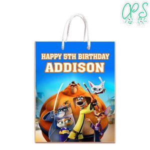 Paws Of Fury Gift Bag Label Template Printable Instant Download